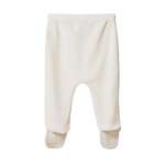 FOOTED ROMPERS POINTELLE | Natural-Web-hover