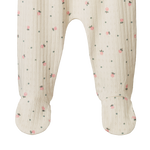 FOOTED ROMPERS POINTELLE | Posey Blossom Print-Extra Img - 1