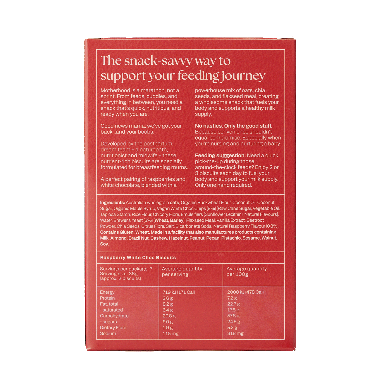 FRANJO'S PREGNANCY BISCUITS RASPBERRY WHITE CHOCOLATE | None-Extra Img - 1