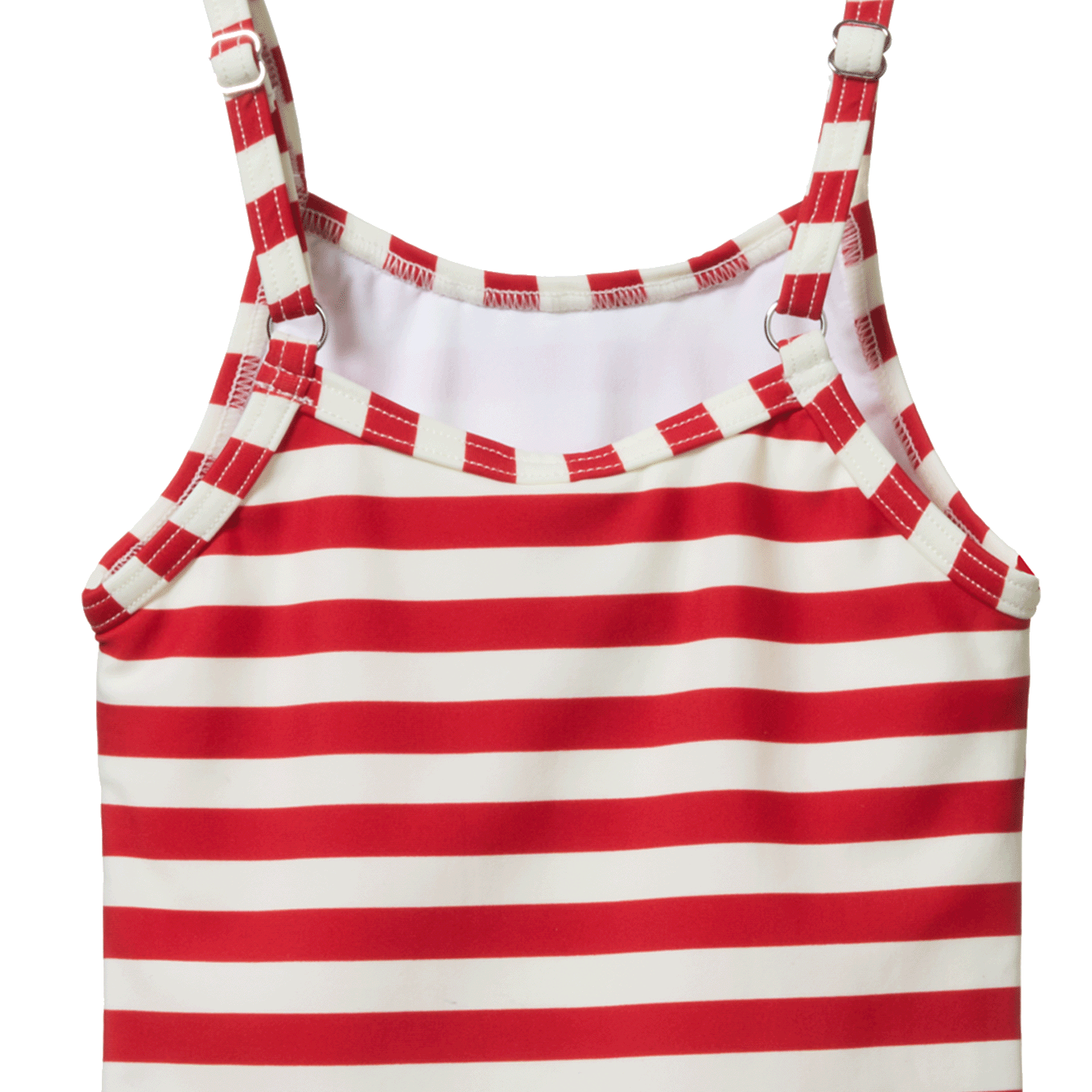 FRILL SWIMSUIT | Red Sea Stripe-Extra Img - 3
