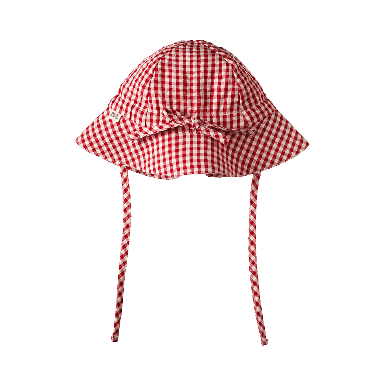 GINGHAM SUNHAT | Red Check-Web-front