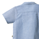 GUTHRIE SHIRT LINEN | Blue Stripe-Extra Img - 2