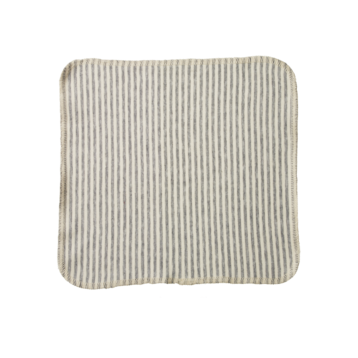 ORGANIC JERSEY FACE CLOTH 10 PACK | Natural/Grey Marl Stripe-Extra Img - 1