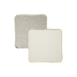 ORGANIC JERSEY FACE CLOTH 10 PACK | Natural/Grey Marl Stripe-Web-hover