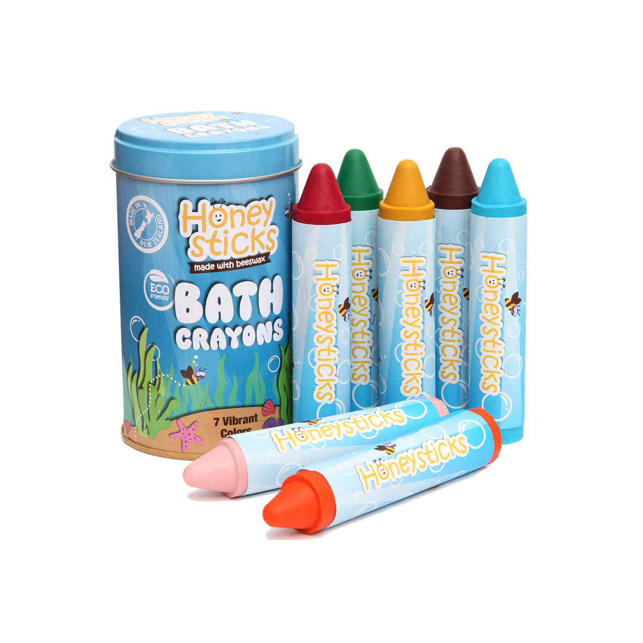 HONEY STICKS BATH CRAYONS 7PK | None-Web-front