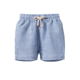 JAMES SHORTS LINEN | Blue Stripe-Web-front