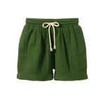 JAMES SHORTS MUSLIN | Fir Green-Web-front