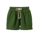 JAMES SHORTS MUSLIN | Fir Green-Web-front