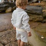 JIMMY SHORTS SWEATSHIRTING | Stripe Trio-Extra Img - 1