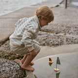JIMMY SHORTS SWEATSHIRTING | Stripe Trio-Extra Img - 3