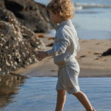 JIMMY SHORTS SWEATSHIRT KNIT | Light Grey Marl-Extra Img - 3