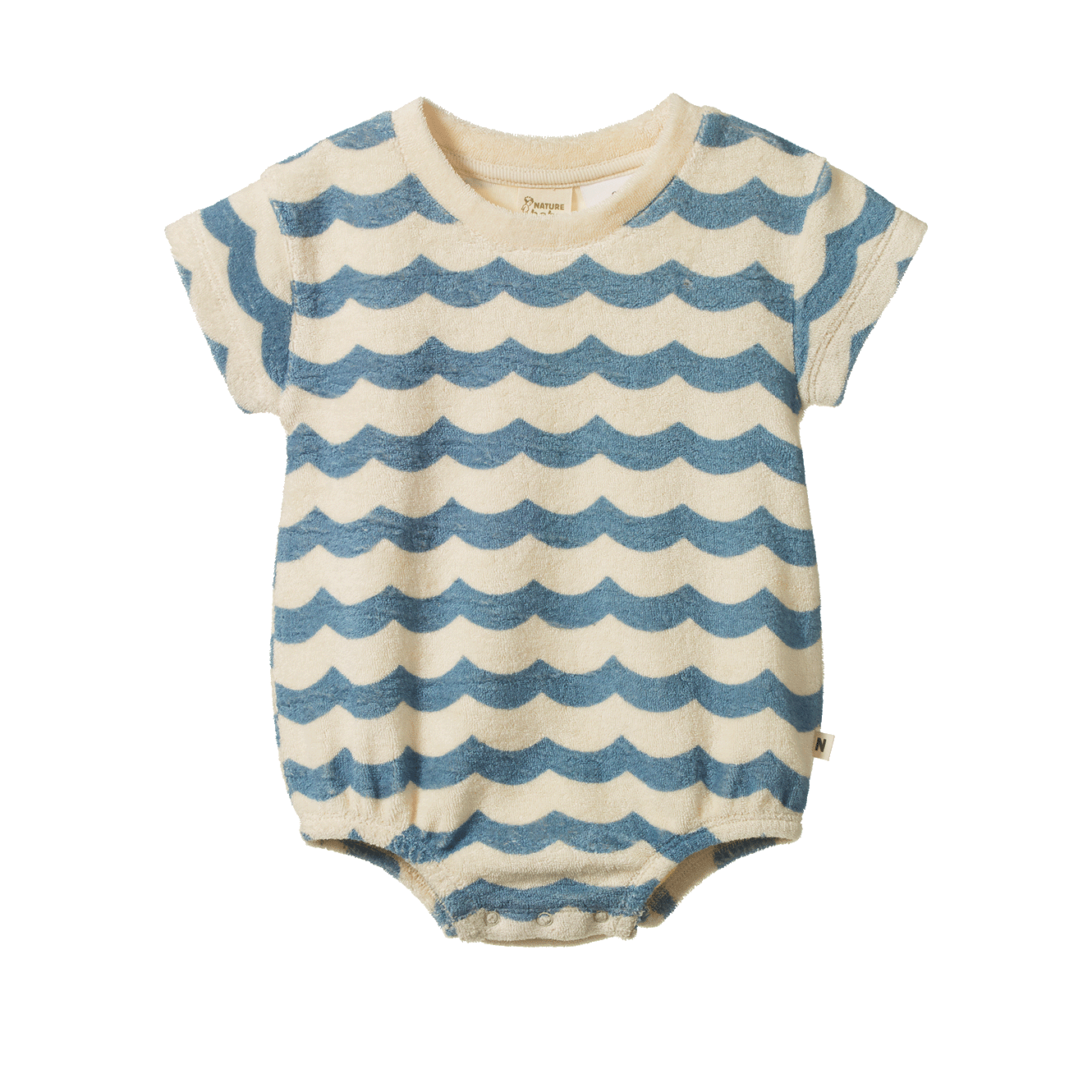 JUNO ROMPER TERRY | Waves Print-Web-front