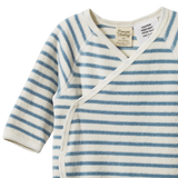 KIMONO STRETCH & GROW TERRY | Powder Blue Sailor Stripe-Extra Img - 2
