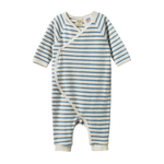 KIMONO STRETCH & GROW TERRY | Powder Blue Sailor Stripe-Web-front