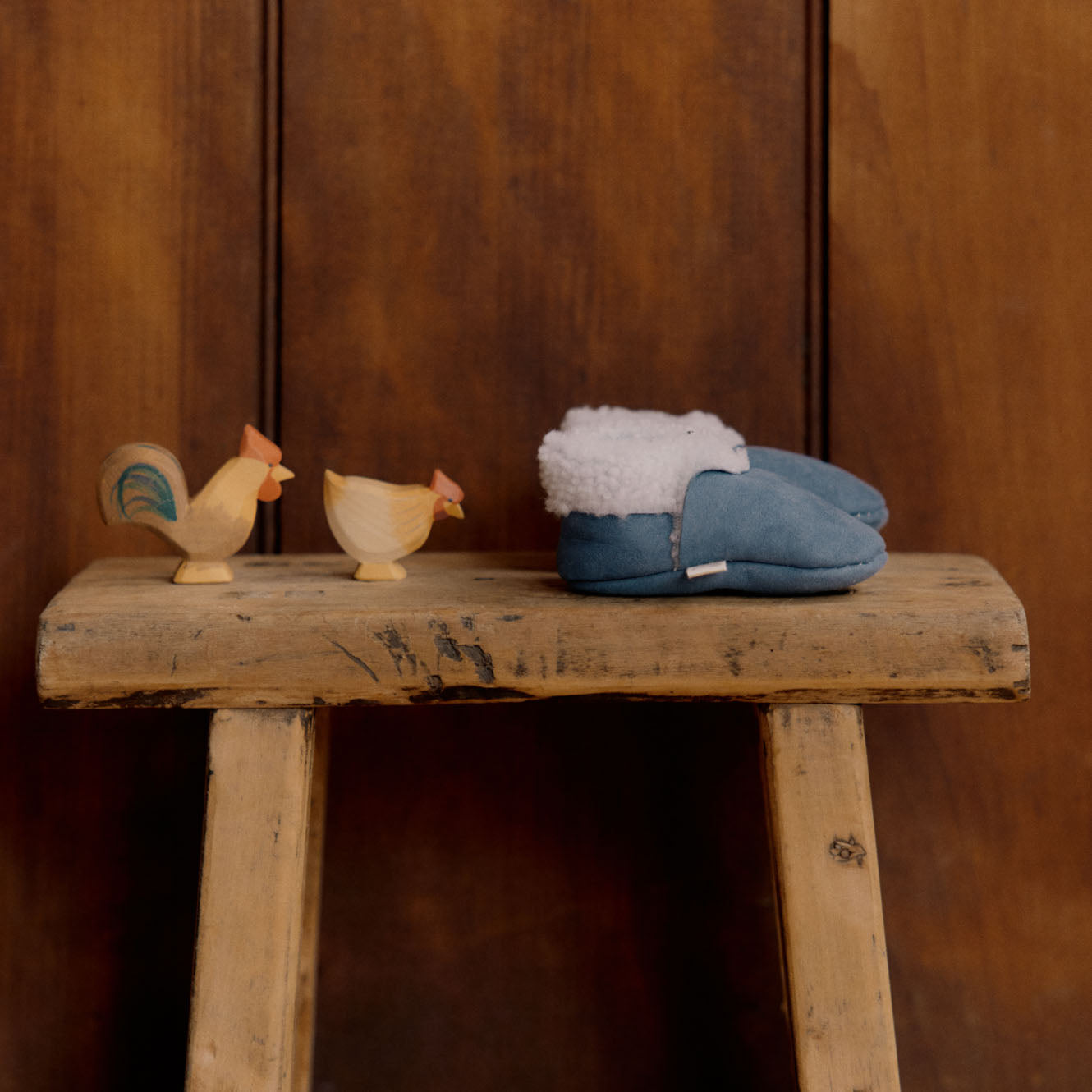 LAMBSKIN BOOTIES NU | Vintage Indigo-Extra Img - 1