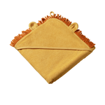 LION HOODED TOWEL | Golden-Web-front