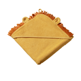 LION HOODED TOWEL | Golden-Web-front