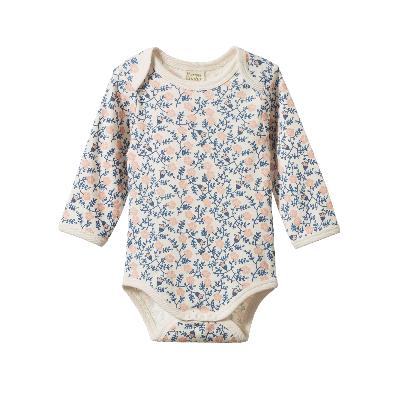 LONG SLEEVE BODYSUIT | Betsy Belle Rose Print-Web-front