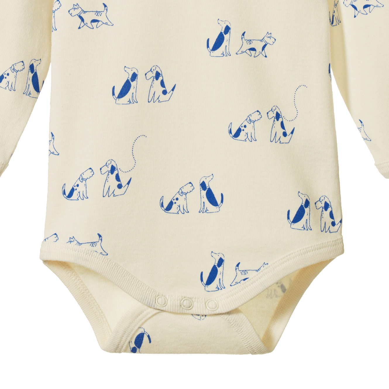 LONG SLEEVE BODYSUIT | Dog Walk Print-Extra Img - 1