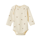 LONG SLEEVE BODYSUIT | Mini Music Print-Web-front