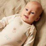 LONG SLEEVE BODYSUIT | Nature Baby Print-Extra Img - 1