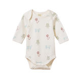 LONG SLEEVE BODYSUIT | Nature Baby Print-Web-front