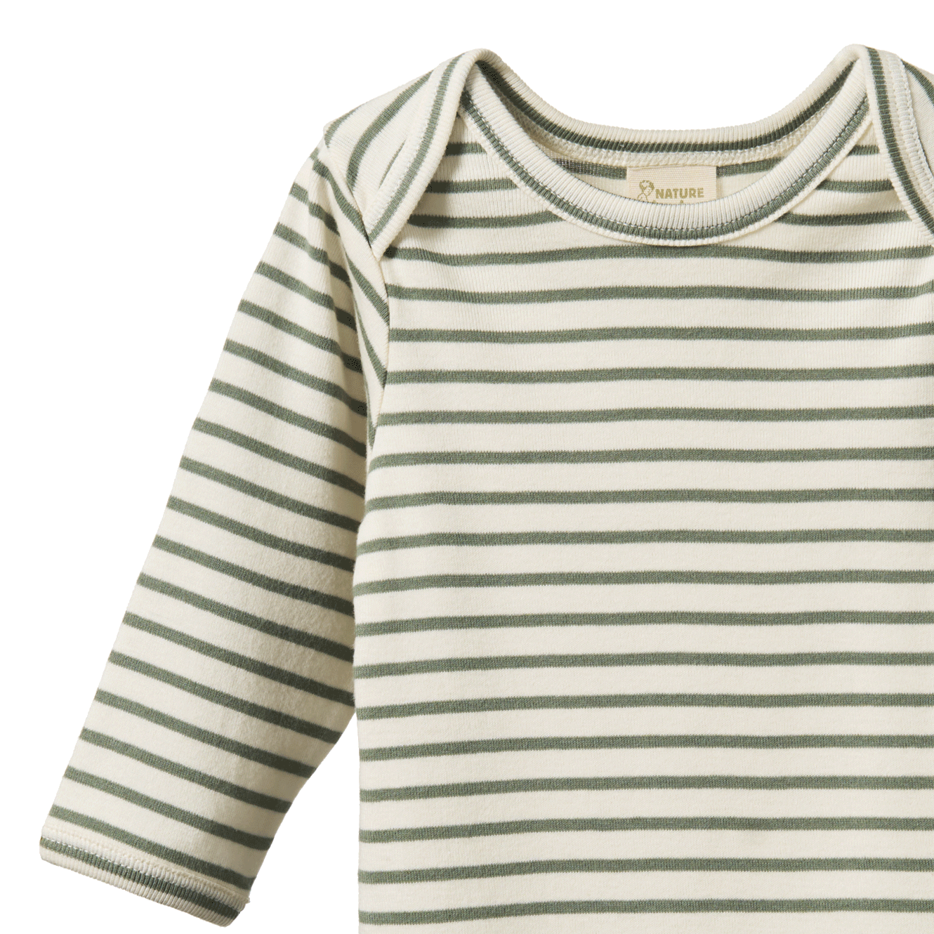 LONG SLEEVE BODYSUIT | Nettle Sailor Stripe-Web-hover