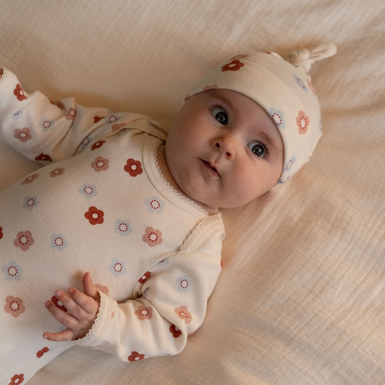 LONG SLEEVE BODYSUIT | Petite Flora Stamp Print-Web-hover