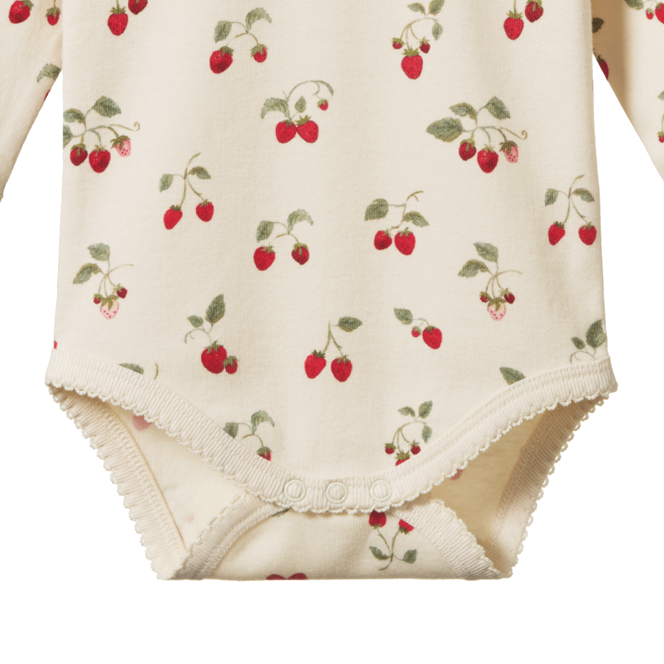 LONG SLEEVE BODYSUIT | Strawberry Blush Print-Extra Img - 1
