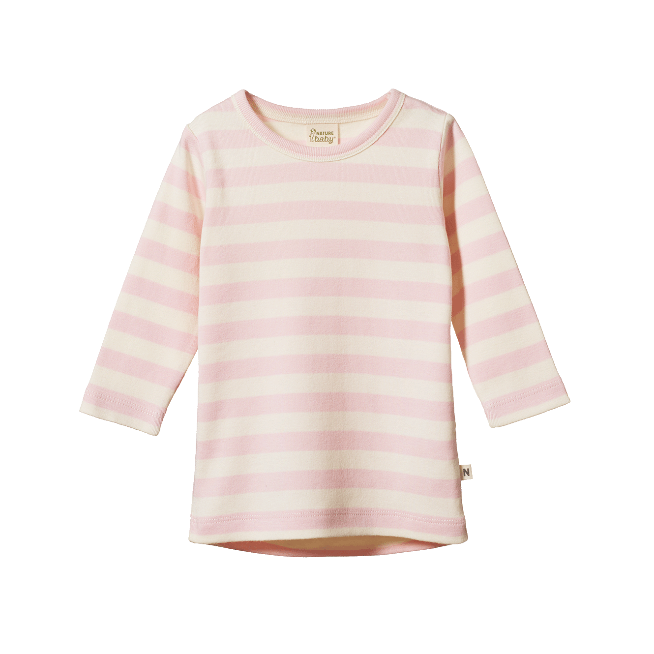 LONG SLEEVE CLOUD TEE | Cotton Candy Stripe-Web-front
