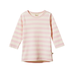 LONG SLEEVE CLOUD TEE | Cotton Candy Stripe-Web-front