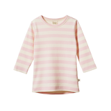 LONG SLEEVE CLOUD TEE | Cotton Candy Stripe-Web-front