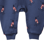 LONG SLEEVE JUNO ROMPER | Best Friend Indigo Print-Extra Img - 3