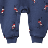 LONG SLEEVE JUNO ROMPER | Best Friend Indigo Print-Extra Img - 3