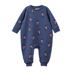 LONG SLEEVE JUNO ROMPER | Best Friend Indigo Print-Web-front