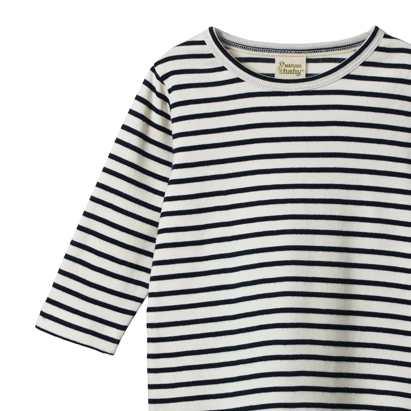 LONG SLEEVE RIVER TEE | Navy Sailor Stripe-Extra Img - 2