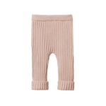 LOU PANTS COTTON KNIT | Rose Dust-Web-front