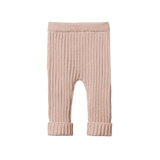 LOU PANTS COTTON KNIT | Rose Dust-Web-front