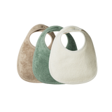 DRIBBLE BIBS 3 PACK | Natural/Nougat/Lily Pad-Extra Img - 1