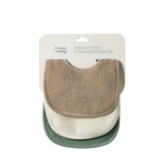 DRIBBLE BIBS 3 PACK | Natural/Nougat/Lily Pad-Web-front