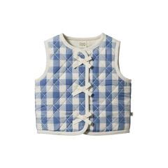 MARLO QUILTED VEST | Bluebelle Check-Web-front