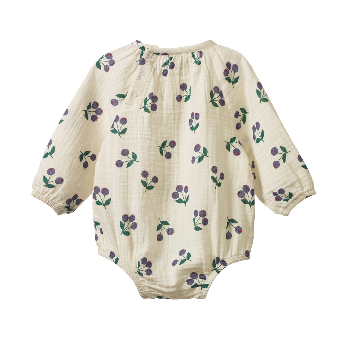 MEADOW BODYSUIT MUSLIN | Winter Berry Natural Print-Extra Img - 2