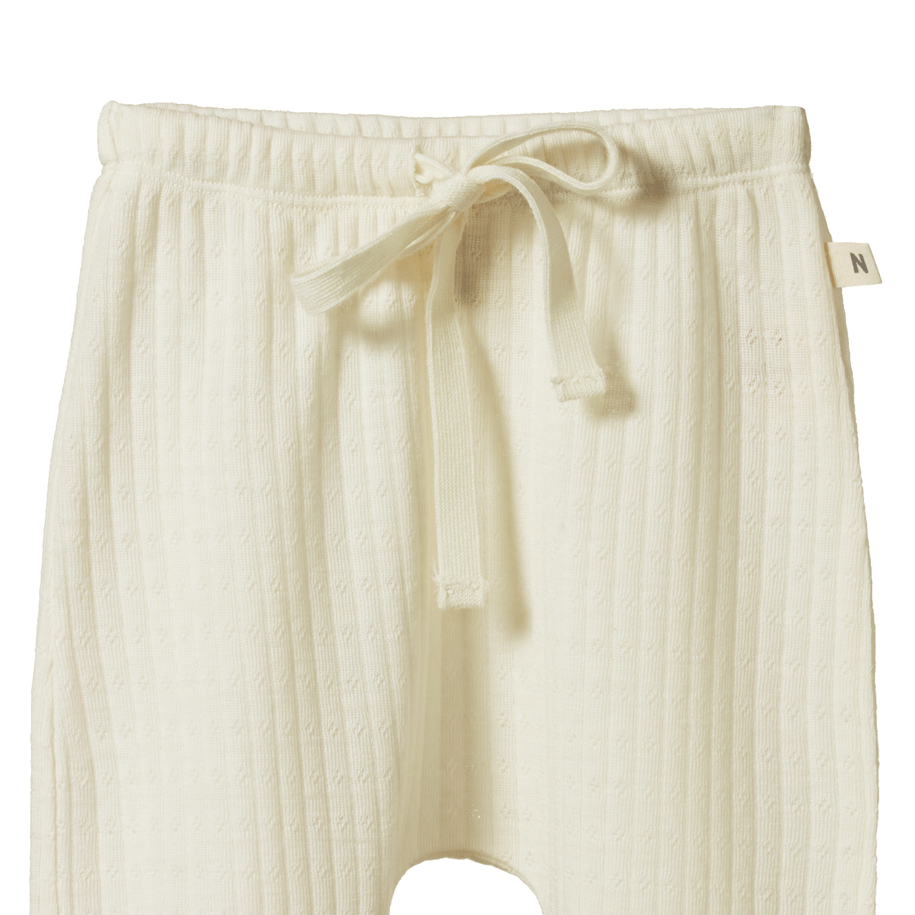 MERINO ESSENTIALS FOOTED ROMPERS POINTELLE | Natural-Extra Img - 1