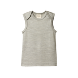 MERINO ESSENTIAL SINGLET | Grey Marl-Web-front