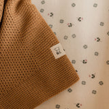 MERINO KNIT BLANKET | Caramel-Extra Img - 1