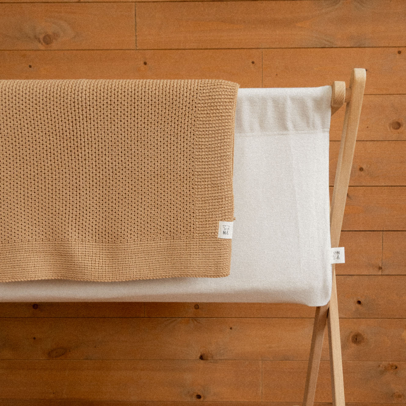 MERINO KNIT BLANKET | Caramel-Extra Img - 2