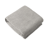 MERINO KNIT BLANKET | Light Grey Marl-Web-hover