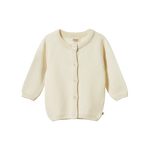 MERINO KNIT CARDIGAN | Natural-Web-front