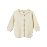 MERINO KNIT CARDIGAN | Natural-Web-front