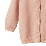 MERINO KNIT CARDIGAN | Rose Dust-Extra Img - 1